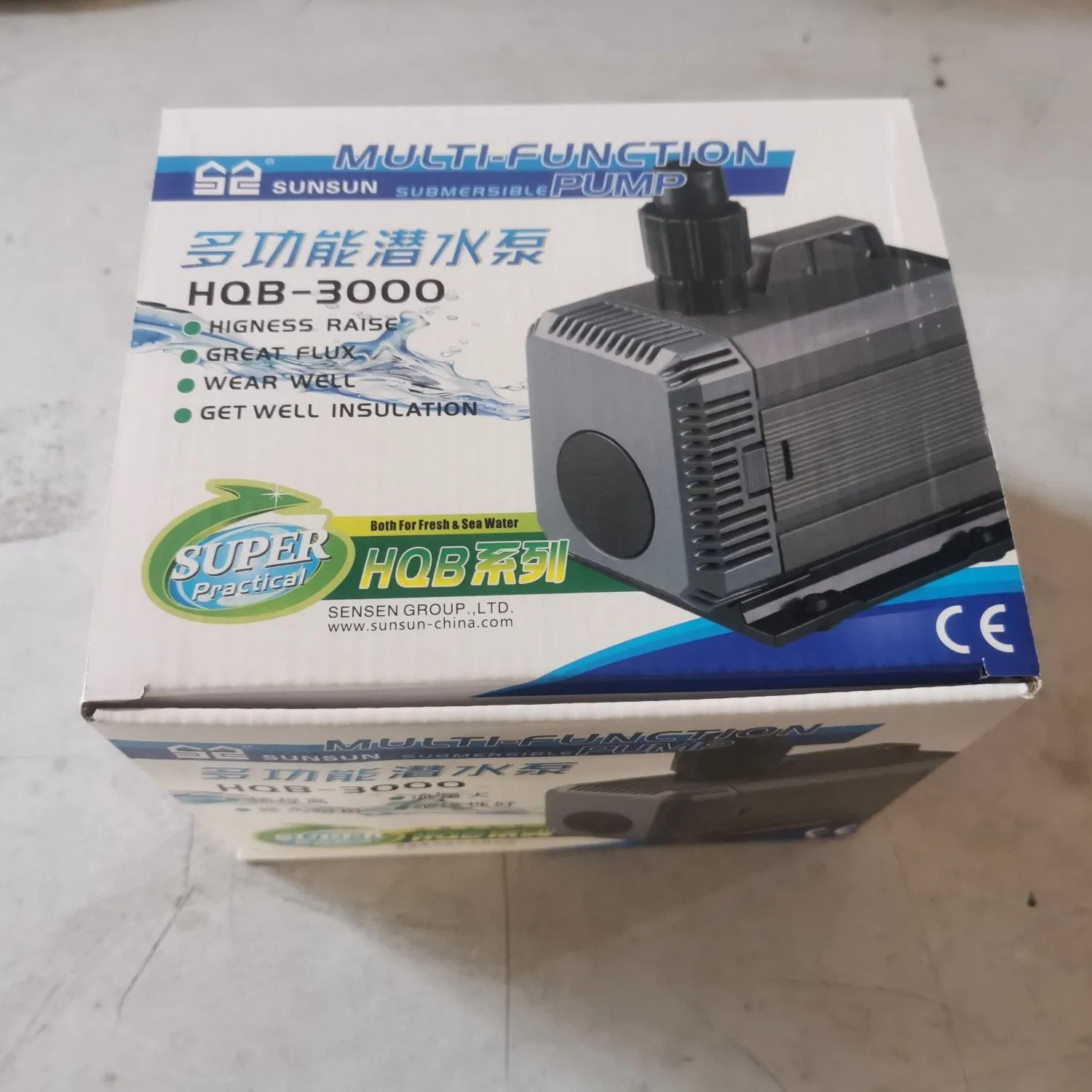 2500LPH HQB-3000 SUNSUN Submersible Water Pump | Aquarium Fountain Pond Tank | AU