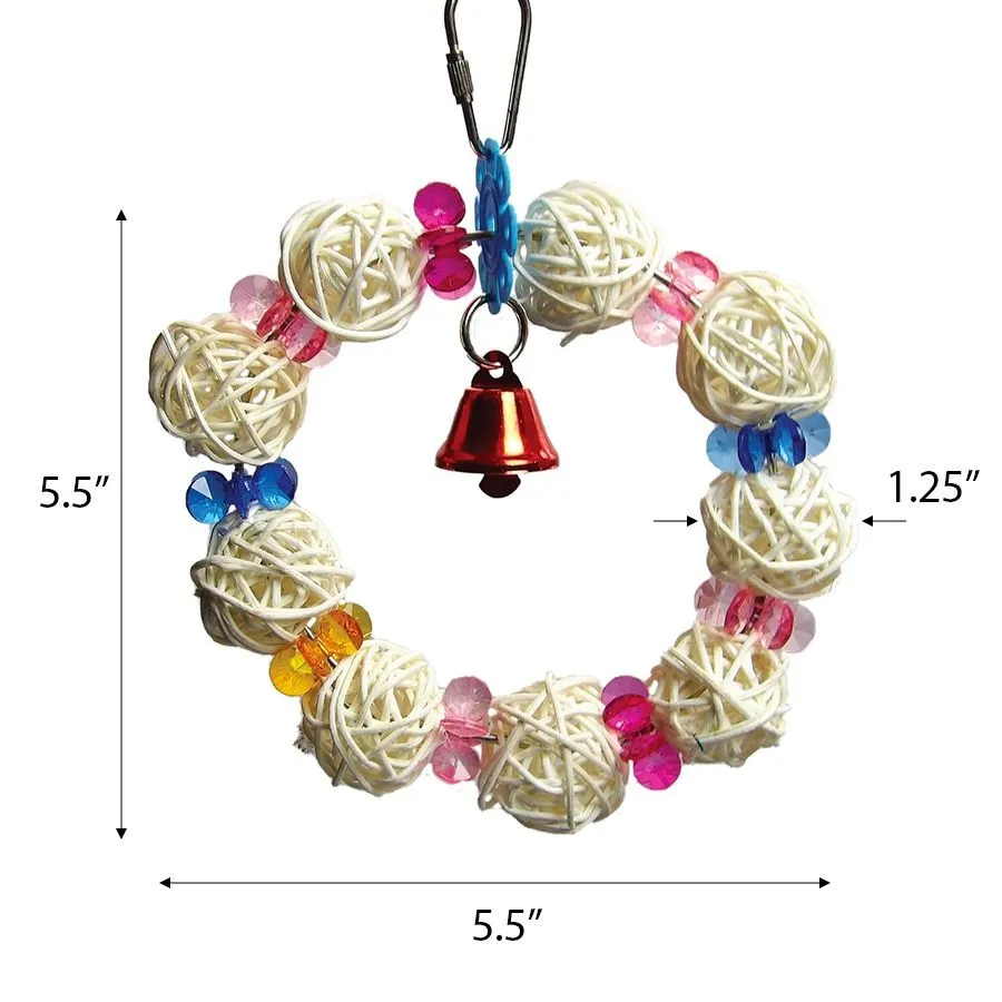 A&E Munch Ball Swing Happy Beaks Bird Toy X-Small