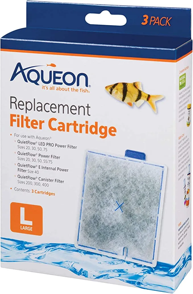 Aqueon Aquarium Fish Tank Replacement Filter Cartridges Large