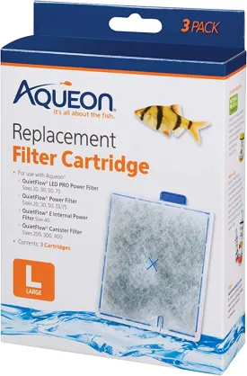 Aqueon Aquarium Fish Tank Replacement Filter Cartridges Large
