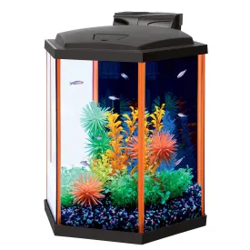 Aqueon NeoGlow LED Aquarium Kit Orange - 8 Hexagon