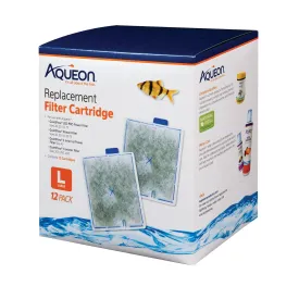 Aqueon Replacement Filter Cartridges - Large - 12 pk
