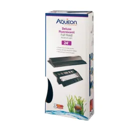 Aqueon T8 Fluorescent Deluxe Full Hoods - Black - 24 in