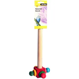 Avi One Perch Wooden With Rotating End