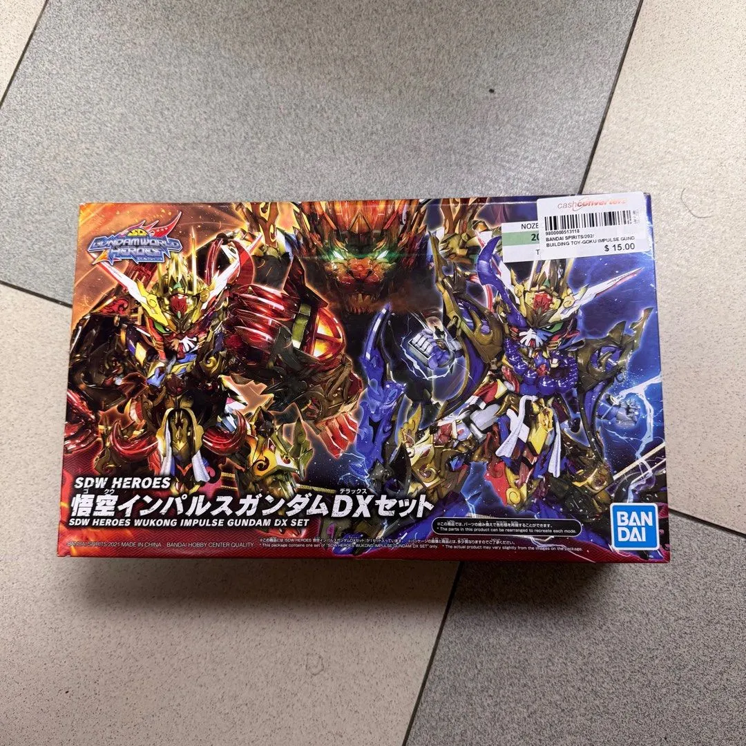 Bandai Hobby - SD Gundam World Heroes - Wukong Impulse Gundam (conjunto Dx), kit de modelo Bandai Spirits