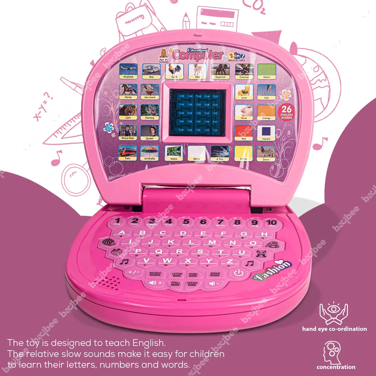 BAYBEE Electronic Educational Computer Laptop Toys for Kids.
