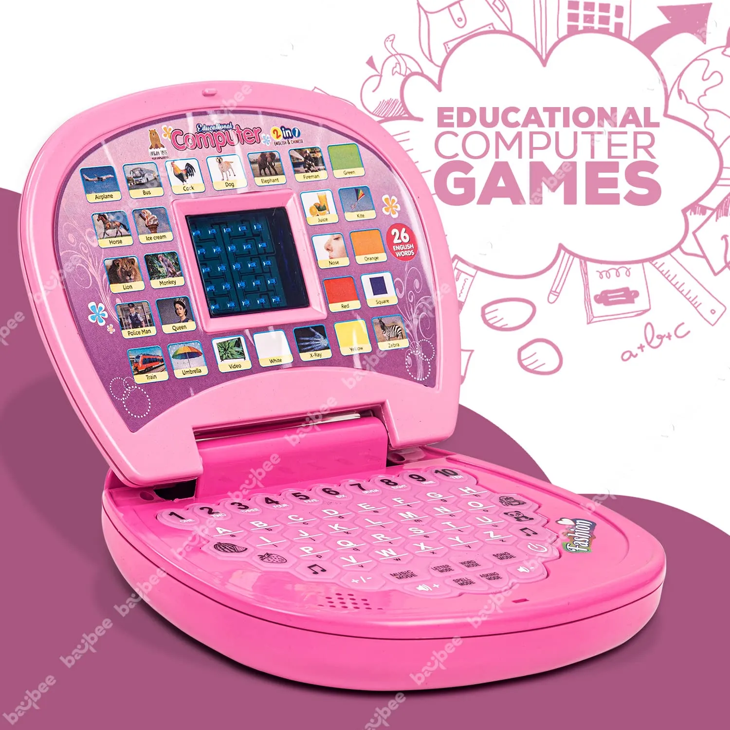 BAYBEE Electronic Educational Computer Laptop Toys for Kids.