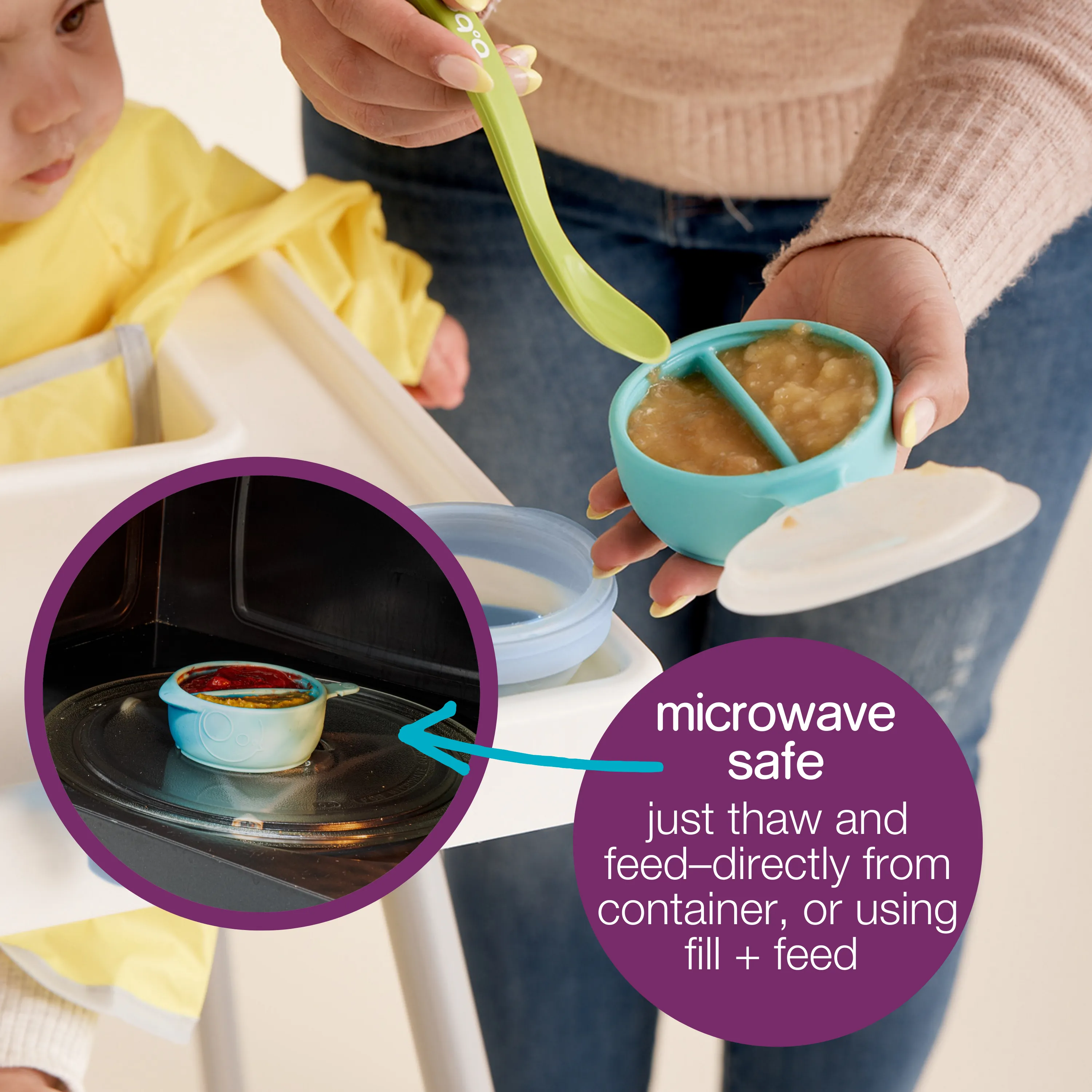 b.box fill   freeze food storage containers - 3 pack