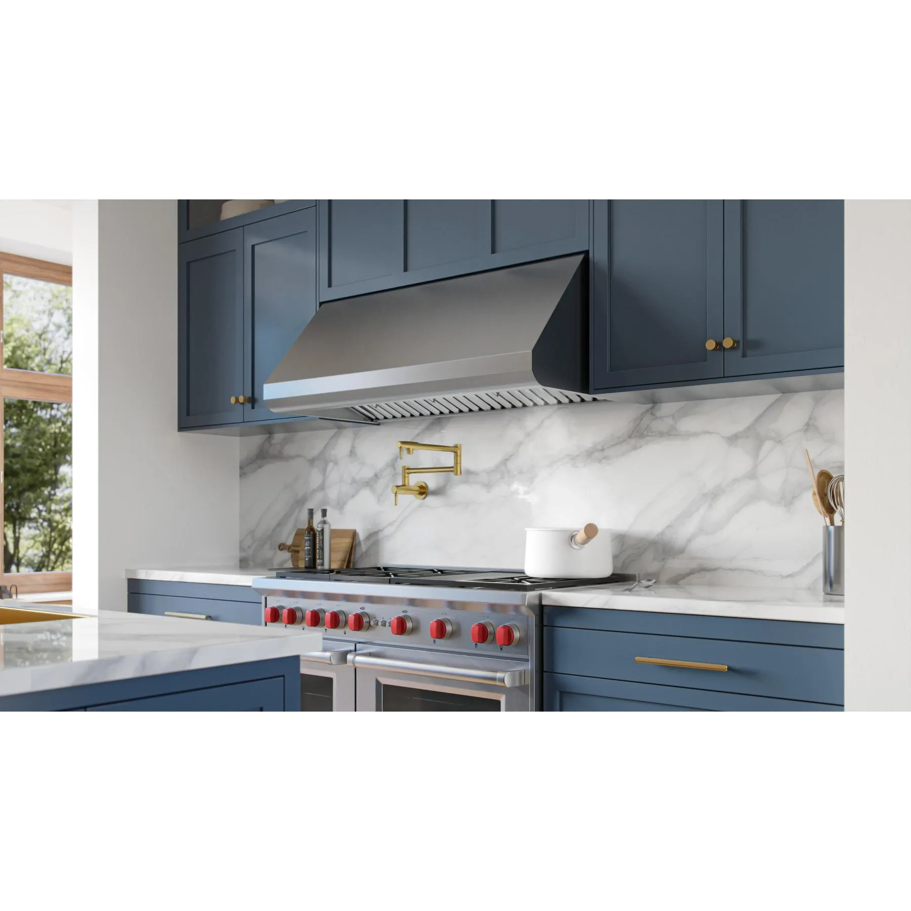 Broan 48-inch Wall Mount Range Hood E6048TSSM