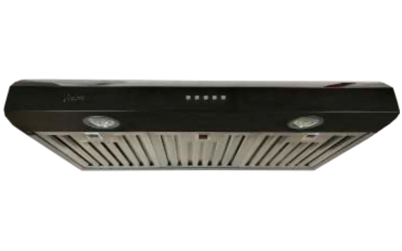 Cyclone - 35.875 Inch 570 CFM Under Cabinet Range Vent in Black - CYB919R36MB