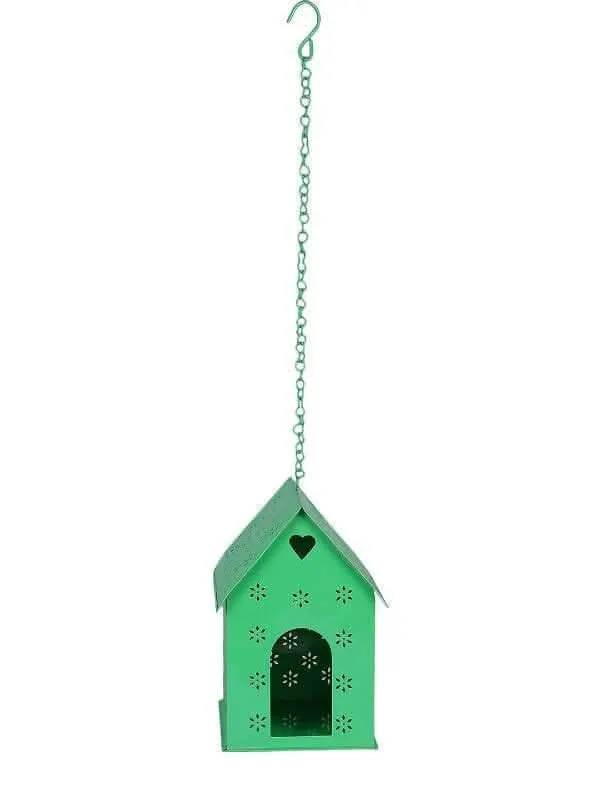 Hut Shape Bird House Green
