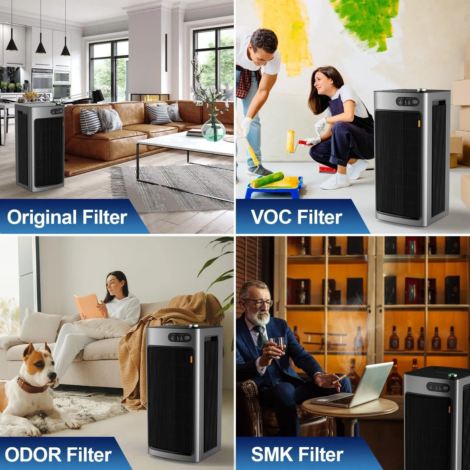 Jafända® JF1500 SMOKE Replacement Filters, 2 Pack