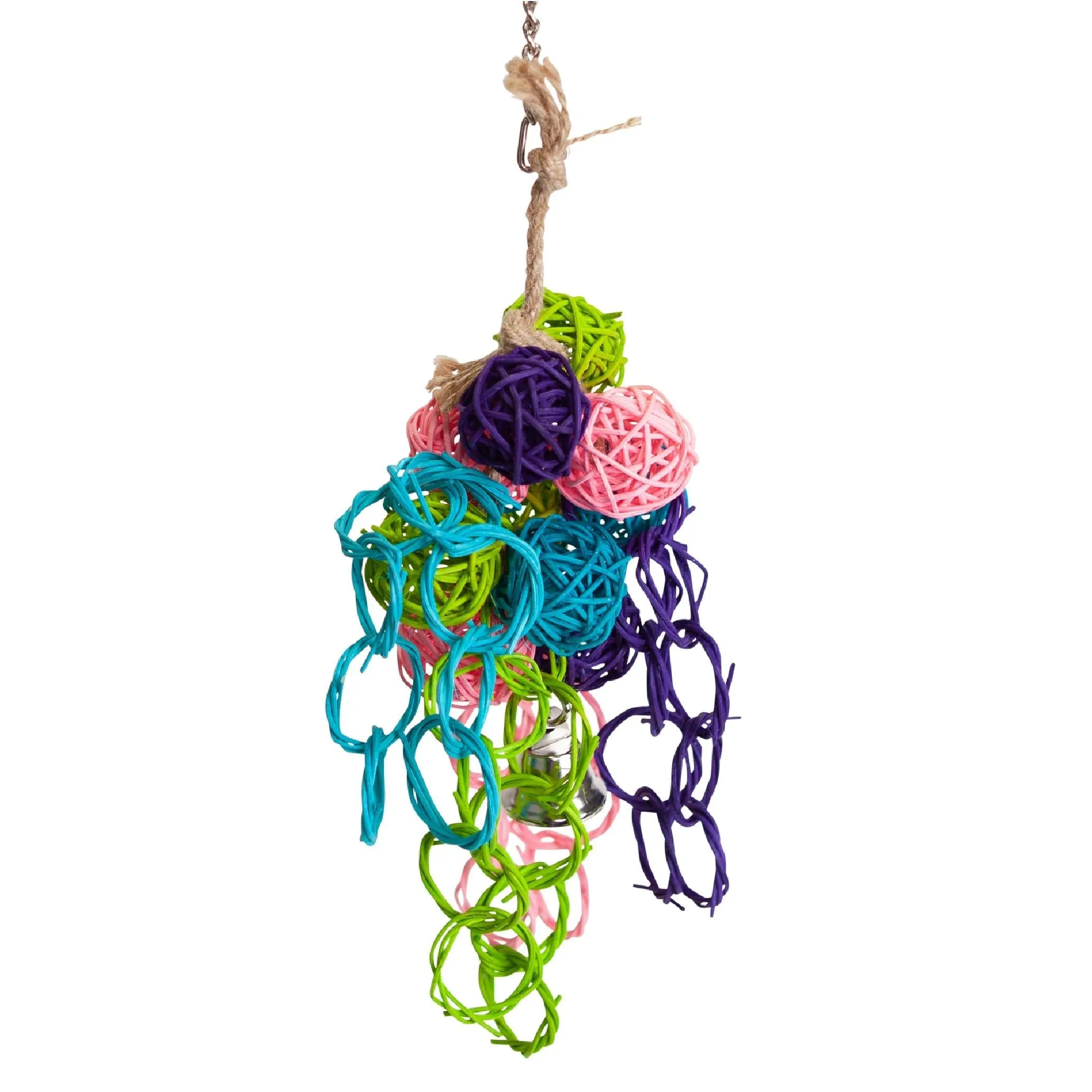 Kazoo Bird Toy Wicker Ball Bouquet Large^^^