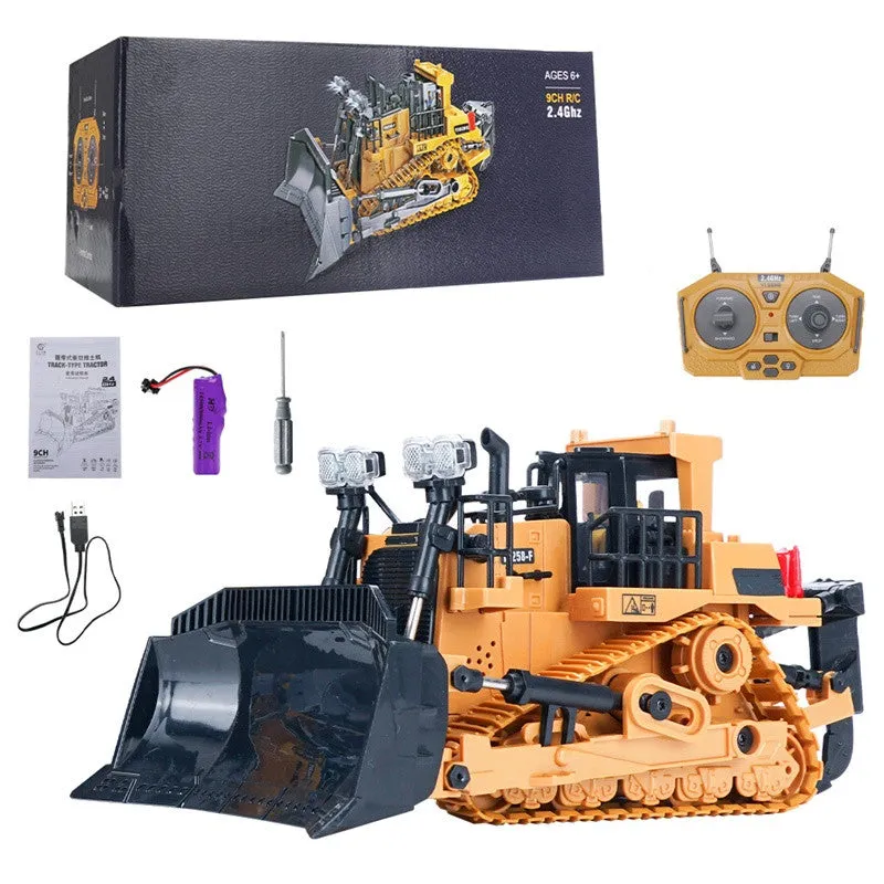Kids Remote Control Engineering Vehicle Crawler 2.4G RC Excavator Bulldozer Dumper Truck Toys