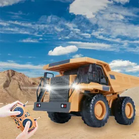 Kids Remote Control Engineering Vehicle Crawler 2.4G RC Excavator Bulldozer Dumper Truck Toys