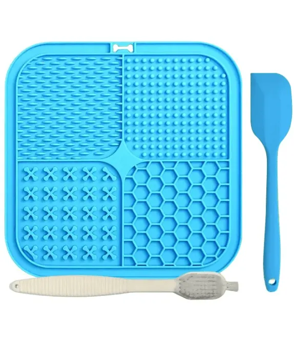 Licking Mat for Dogs and Cats, Premium Lick Mats with Suction Cups (1pcs)