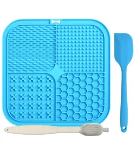 Licking Mat for Dogs and Cats, Premium Lick Mats with Suction Cups (1pcs)