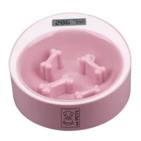 M-Pets Yumi Slow Feed Smart Dog Bowl (Pink)