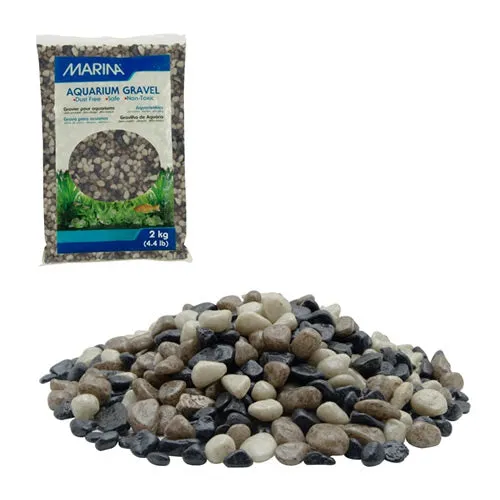 Marina Decorative Aquarium Gravel - Grey Tones