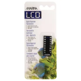 Marina LCD Aquarium Thermometer - Centigrade - Fahrenheit - 18 to 30° C (64 to 86°F)