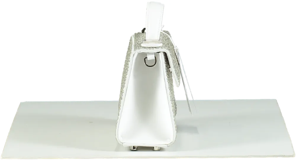 Marina Raphael Silver Crystal Micro Stella Bag