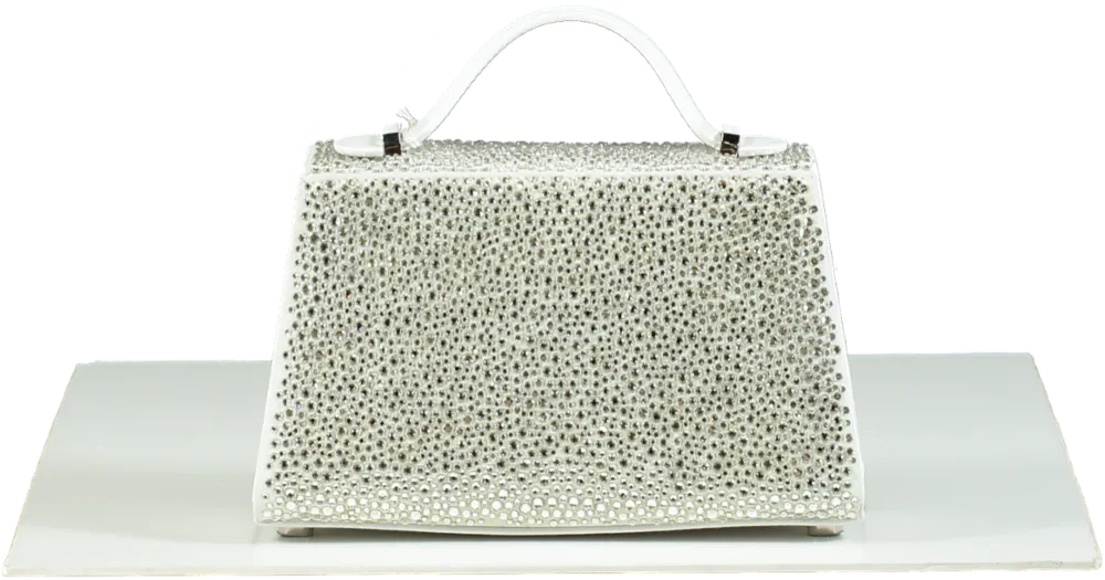 Marina Raphael Silver Crystal Micro Stella Bag