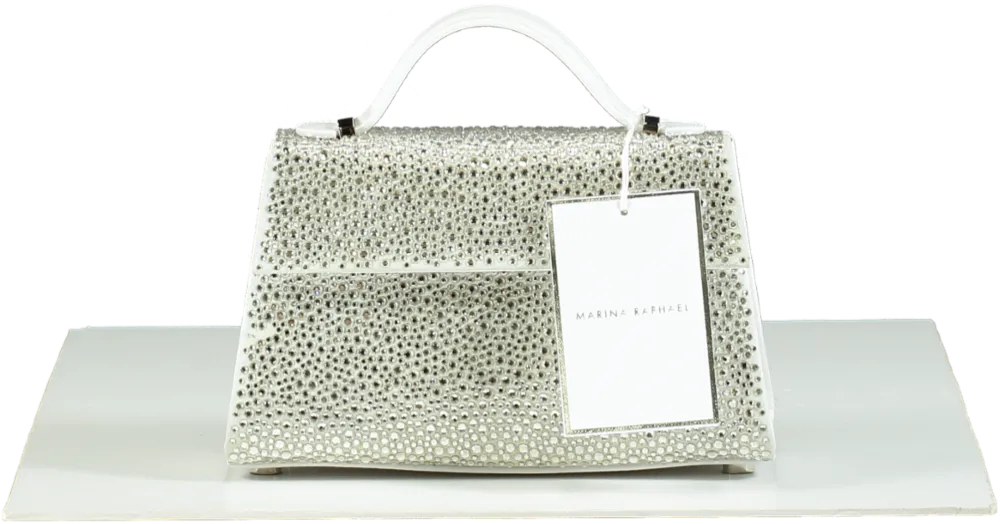Marina Raphael Silver Crystal Micro Stella Bag