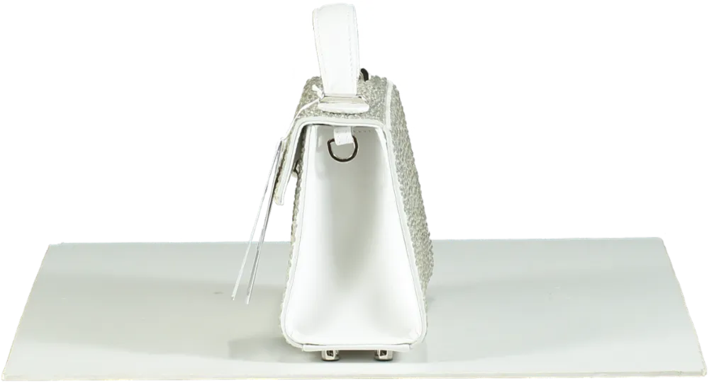 Marina Raphael Silver Crystal Micro Stella Bag