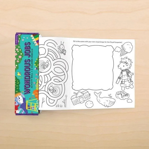 Mudpuppy Wondrous Jobs Activity Roll