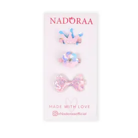 Nadoraa Little Princess Hairclips- Pack Of 3