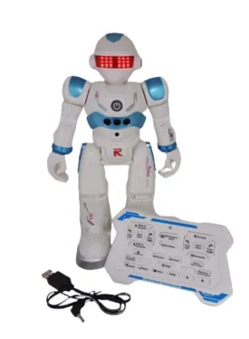 Remote Control Robot Toy for Kids Intelligent Programmable Robot with Controller - Gesture Sensing, Dancing, Singing Robots Gifts for 4 5 6 Years Old Boys and Girls, Blue