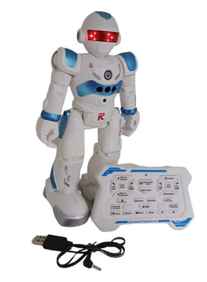 Remote Control Robot Toy for Kids Intelligent Programmable Robot with Controller - Gesture Sensing, Dancing, Singing Robots Gifts for 4 5 6 Years Old Boys and Girls, Blue