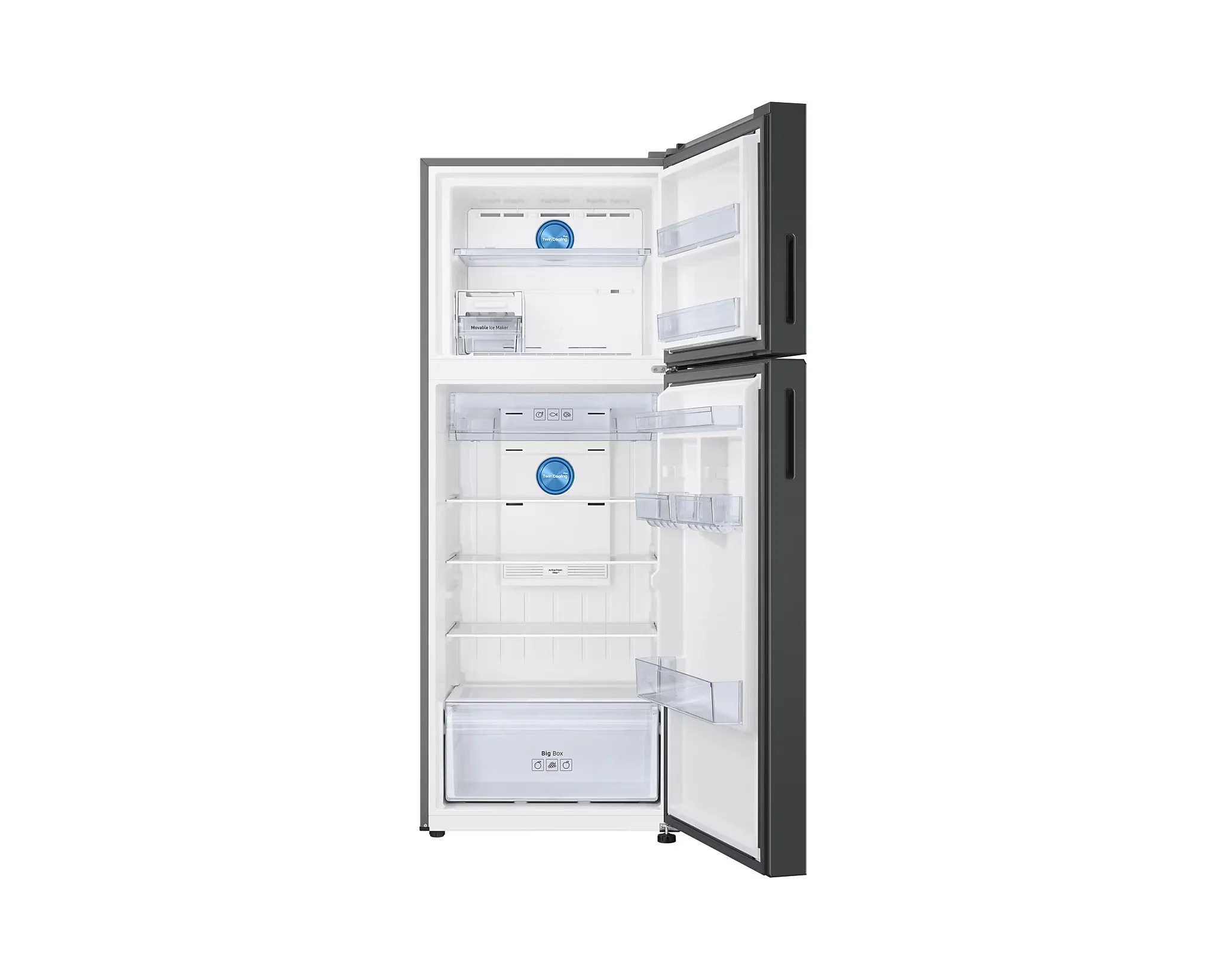 Samsung RT80F51C2FHL 467L Bespoke AI Double Door Refrigerator | Twin Cooling | 5-in-1 Convertible | Digital Inverter | Wi-Fi Enabled | Black DOI