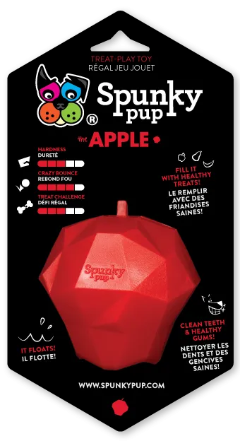 Spunky Pup Treat Holding Apple