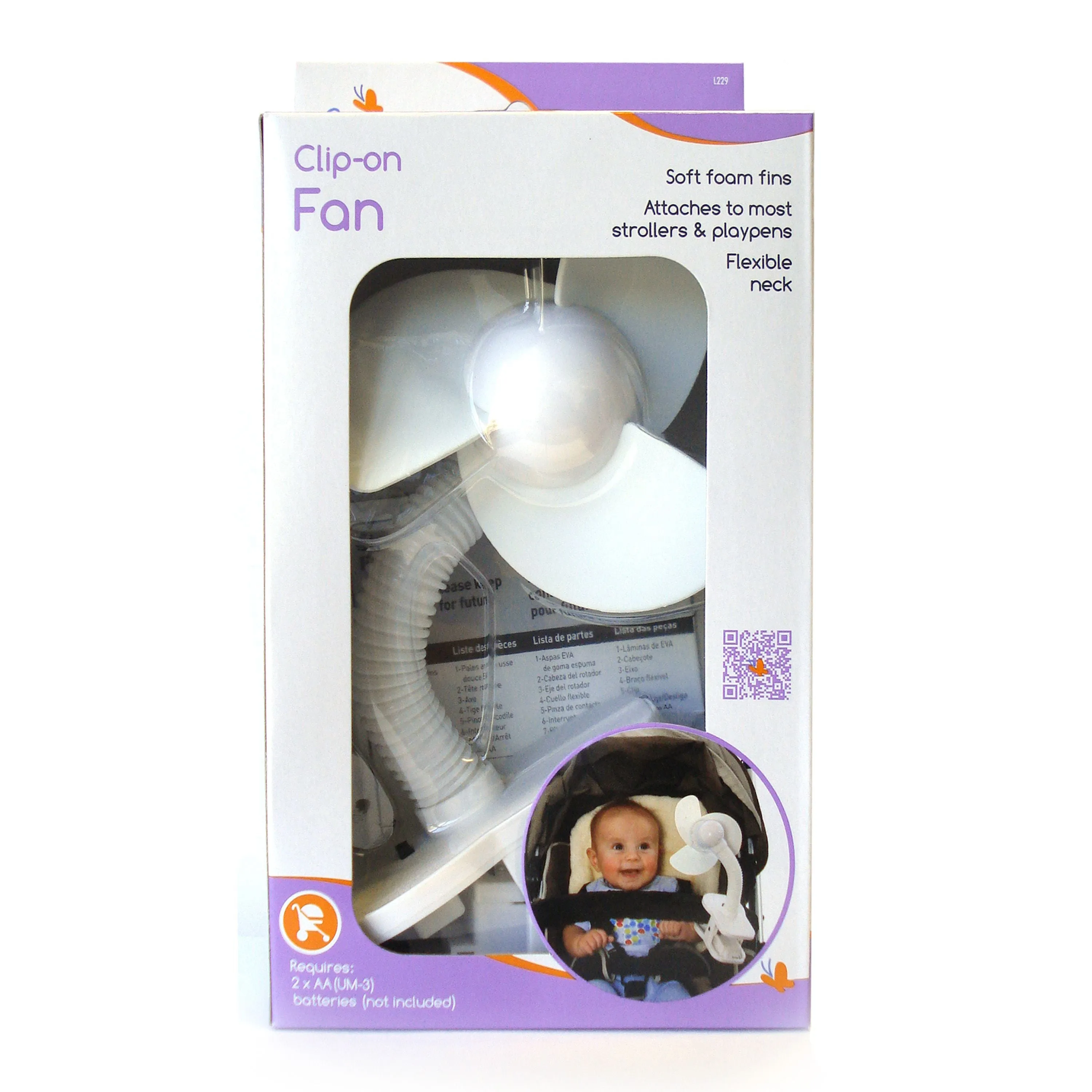 Stroller Fan White