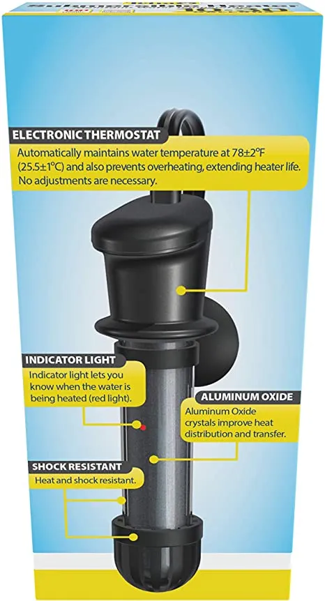 Tetra Submersible Aquarium Heater With Electronic Thermostat