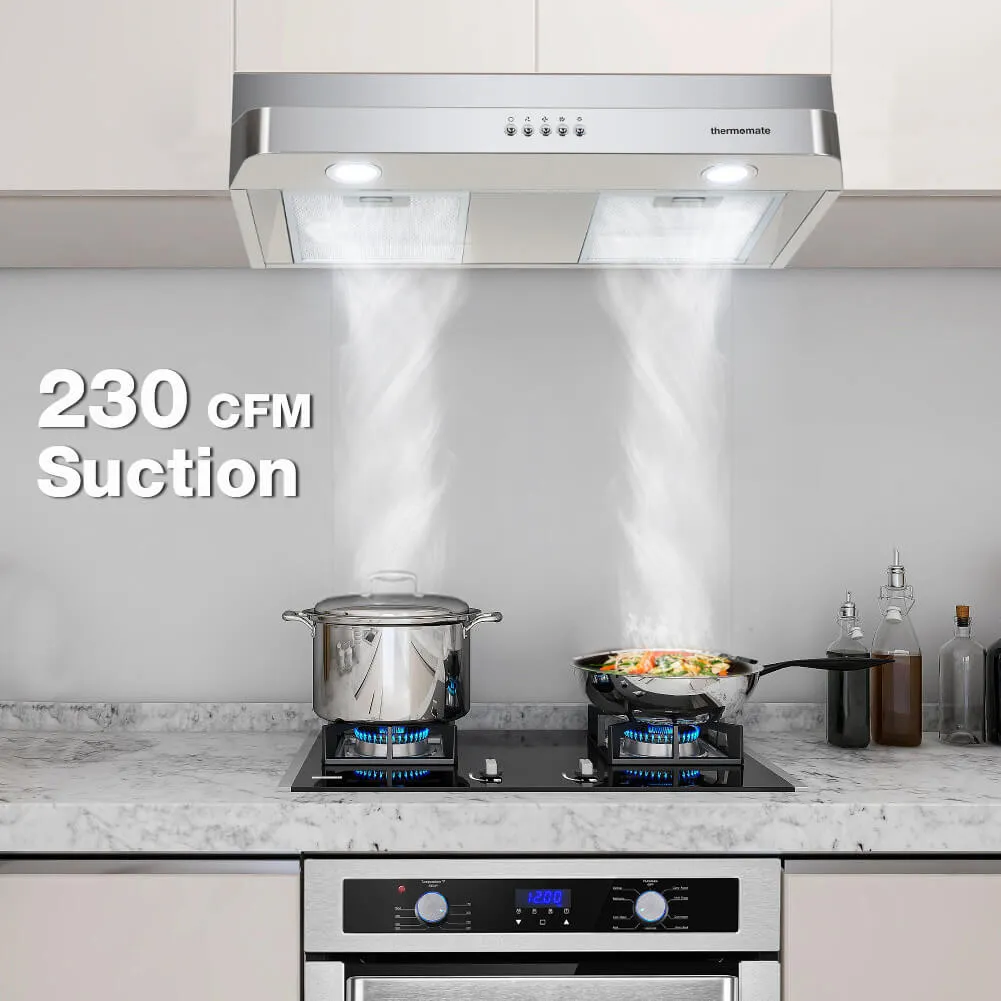 Thermomate 30'' Under Cabinet Range Hood - Silvery