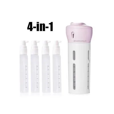 Travel Friendly Liquid Carrier - Refillable Bottle (4 in 1)